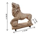 Statua Leone con sfera altezza 106 cm - immagine 3