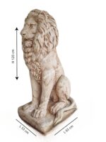 Leone seduto altezza 120 cm - immagine 6