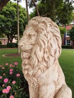 Leone seduto altezza 120 cm - immagine 3