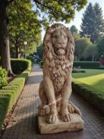 Leone seduto altezza 120 cm - immagine 2