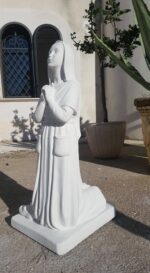 STATUA MADONNA DI LOURDES CON BERNARDETTE ALT. 160 CM - immagine 9