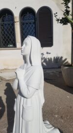 STATUA MADONNA DI LOURDES CON BERNARDETTE ALT. 160 CM - immagine 5