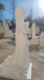 STATUA MADONNA DI LOURDES CON BERNARDETTE ALT. 160 CM - immagine 11