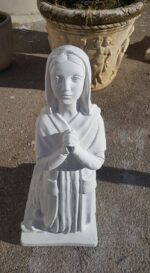 STATUA MADONNA DI LOURDES CON BERNARDETTE ALT. 160 CM - immagine 3