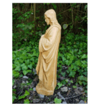 STATUA DEL CUORE DI GESU' ATEZZA 53 CM COLORE SFUMATO GIALLO OCRA - immagine 2