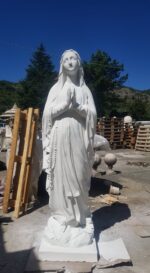 STATUA MADONNA DI LOURDES CON BERNARDETTE ALT. 160 CM - immagine 8