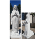 STATUA MADONNA DI LOURDES CON BERNARDETTE ALT. 160 CM