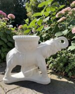 Elefante decorativo con vaso - immagine 4