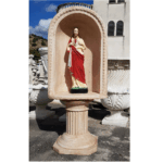 CUPOLA COMPLETA DI COLONNA CON STATUA DEL CUORE DI GESU' CRISTO