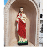 CUPOLA COMPLETA DI COLONNA CON STATUA DEL CUORE DI GESU' CRISTO - immagine 3