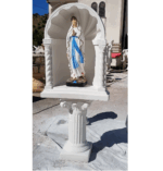 CUPOLA COMPLETA DI COLONNA CON STATUA DELLA MADONNA DI LOURDES - immagine 3