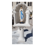 CUPOLA COMPLETA DI COLONNA CON STATUA DELLA MADONNA DI LOURDES