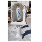 CUPOLA COMPLETA DI COLONNA CON STATUA DELLA MADONNA DI LOURDES - immagine 4