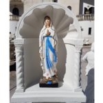 CUPOLA COMPLETA DI COLONNA CON STATUA DELLA MADONNA DI LOURDES - immagine 6