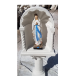 CUPOLA COMPLETA DI COLONNA CON STATUA DELLA MADONNA DI LOURDES - immagine 7