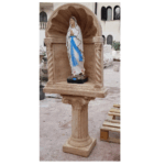 CUPOLA COMPLETA DI COLONNA CON STATUA DELLA MADONNA DI LOURDES - immagine 2