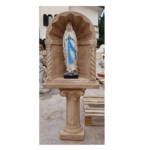CUPOLA COMPLETA DI COLONNA CON STATUA DELLA MADONNA DI LOURDES