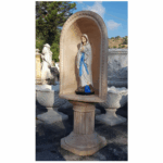 CUPOLA COMPLETA DI COLONNA CON STATUA DELLA MADONNA DI LOURDES - immagine 2