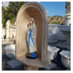 CUPOLA COMPLETA DI COLONNA CON STATUA DELLA MADONNA DI LOURDES - immagine 3