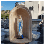 CUPOLA COMPLETA DI COLONNA CON STATUA DELLA MADONNA DI LOURDES - immagine 5