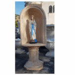 CUPOLA COMPLETA DI COLONNA CON STATUA DELLA MADONNA DI LOURDES