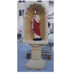 CUPOLA COMPLETA DI COLONNA CON STATUA DEL CUORE DI GESU'