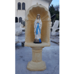 CUPOLA COMPLETA DI COLONNA CON STATUA DELLA STATUA MADONNA DI LOURDES