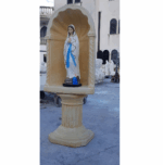 CUPOLA COMPLETA DI COLONNA CON STATUA DELLA STATUA MADONNA DI LOURDES - immagine 2