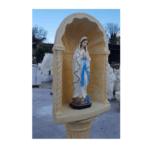 CUPOLA COMPLETA DI COLONNA CON STATUA DELLA STATUA MADONNA DI LOURDES - immagine 3
