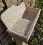 Lavandino con gocciolatoio con basi 80x40 cm - immagine 5