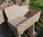 Lavandino con gocciolatoio con basi 80x40 cm - immagine 6