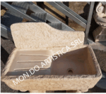 Lavandino con gocciolatoio con basi 80x40 cm - immagine 4