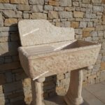 Lavandino con gocciolatoio con basi 80x40 cm - immagine 2