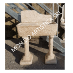 Lavandino con gocciolatoio con basi 80x40 cm - immagine 8