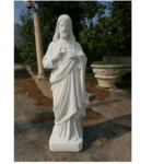 STATUA DEL CUORE DI GESU' ALTEZZA 130 CM COLORE BIANCO - immagine 8