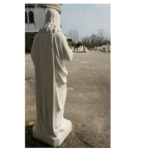 COPPIA DI STATUE - MADONNA IMMACOLATA E CUORE DI GESU'  ALTEZZA 130 CM COLORE BIANCO - immagine 15