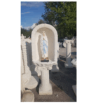 CUPOLA COMPLETA DI COLONNA CON STATUA DELLA MADONNA DI LOURDES