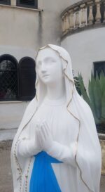 STATUA MADONNA DI LOURDES CON BERNARDETTE ALT. 160 CM - immagine 6