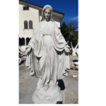 STATUA DELLA MADONNA IMMACOLATA ALTEZZA 130 CM COLORE SFUMATO GRIGIO
