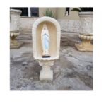 CUPOLA COMPLETA DI COLONNA CON STATUA DELLA MADONNA DI LOURDES - immagine 2