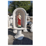 CUPOLA COMPLETA DI COLONNA CON STATUA DEL CUORE DI GESU' CRISTO