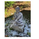 STATUA BUDDHA CON BASE ALTEZZA 112 CM - immagine 3
