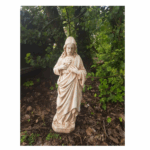 STATUA DEL CUORE DI GESU' ALTEZZA 53 CM COLORE SFUMATO ROSA ANTICO - immagine 3