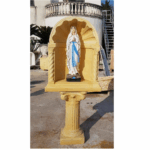 CUPOLA COMPLETA DI COLONNA CON STATUA DELLA MADONNA DI LOURDES - immagine 3
