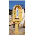 CUPOLA COMPLETA DI COLONNA CON STATUA DELLA MADONNA DI LOURDES - immagine 4