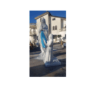 STATUA MADONNA DI LOURDES CON BERNARDETTE ALT. 160 CM