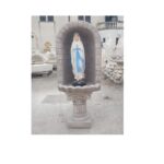 CUPOLA COMPLETA DI COLONNA CON STATUA DELLA MADONNA DI LOURDES