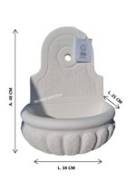 Fontana a parete sospesa altezza 48 cm - immagine 7