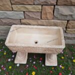 Lavandino unica vasca completo 80x40 cm - immagine 4