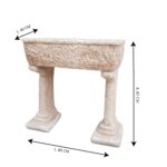 Lavandino unica vasca completo 80x40 cm - immagine 2